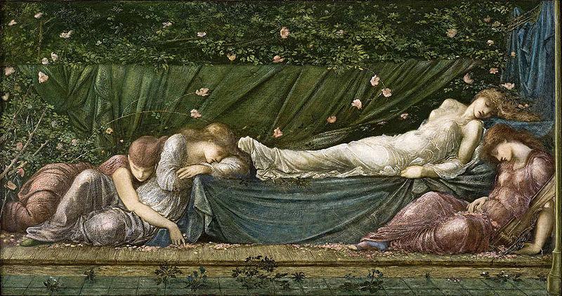 Edward Burne-Jones The Sleeping Beauty from the small Briar Rose series, china oil painting image